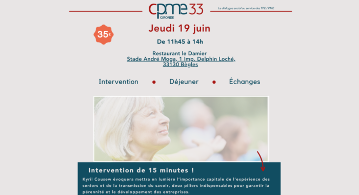 Déjeuner mensuel CPME GIRONDE