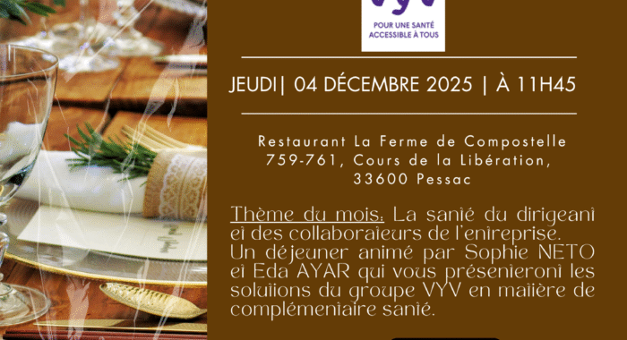 Déjeuner mensuel du 4 décembre 2025